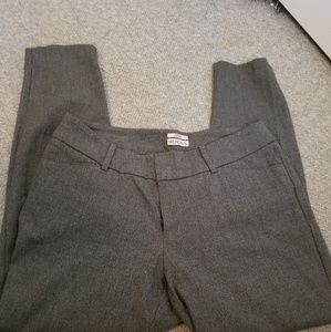 Straight leg gray dress pants